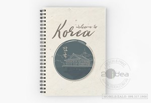Sổ Lò Xo giấy C welcome to Korea